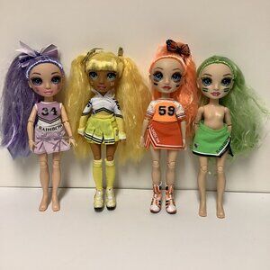 Rainbow High Cheer Dolls Lot Poppy Rowan Violet Willow Sunny Madison Jade Hunter